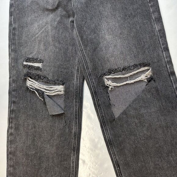 Pacsun Jeans 27 Boyfriend High Rise Gray Denim Womens Distressed 90s Grunge EUC - Picture 13 of 13